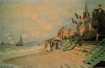 尅勞德 莫奈 The Beach at Trouville